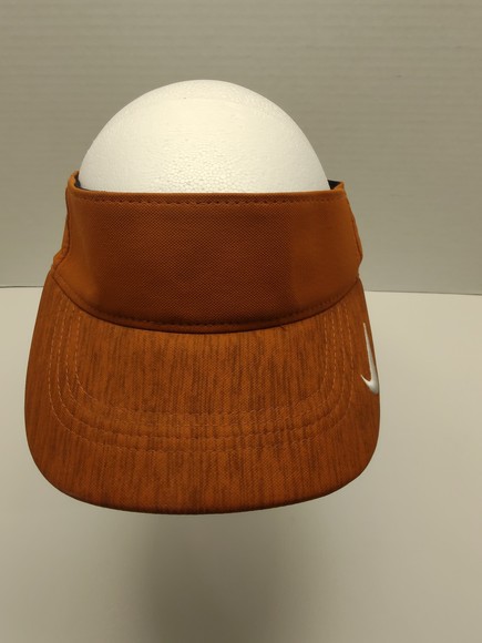 Nike Golf Dri Fit Sun Visor Orange Adjustable Hook & Loop - Picture 1 of 7